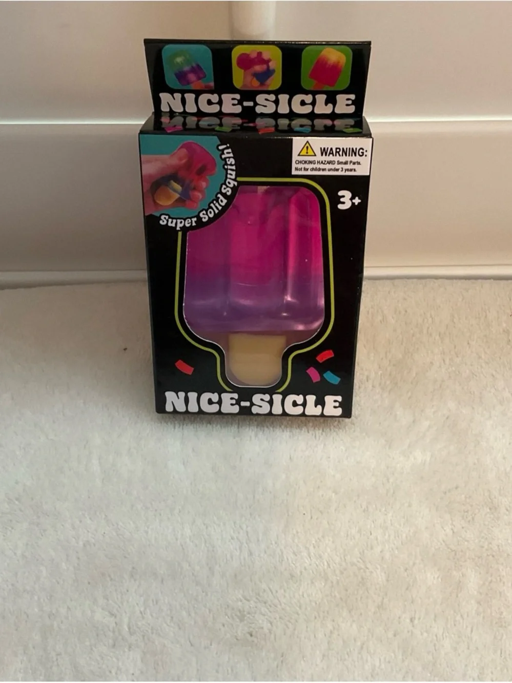 Kids' Pink & Purple Popsicle Squishy Toy -
